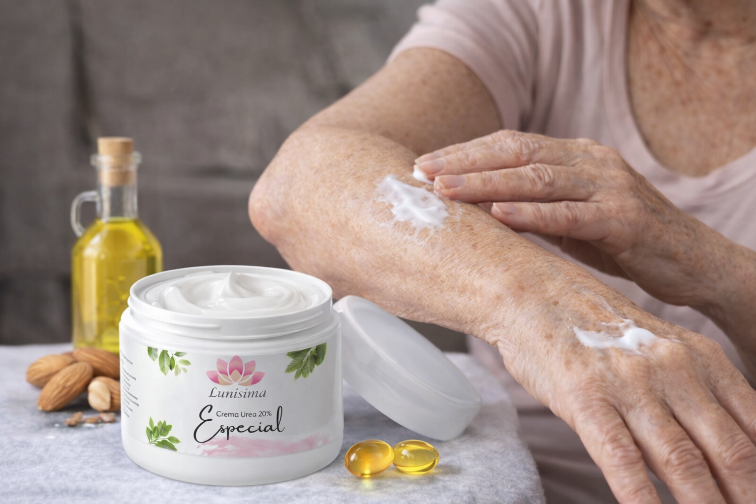 Crema Corporal Urea 20% Especial con Colágeno Marino y Vitamina C Hidratación Intensiva para Piel Suave y Flexible
