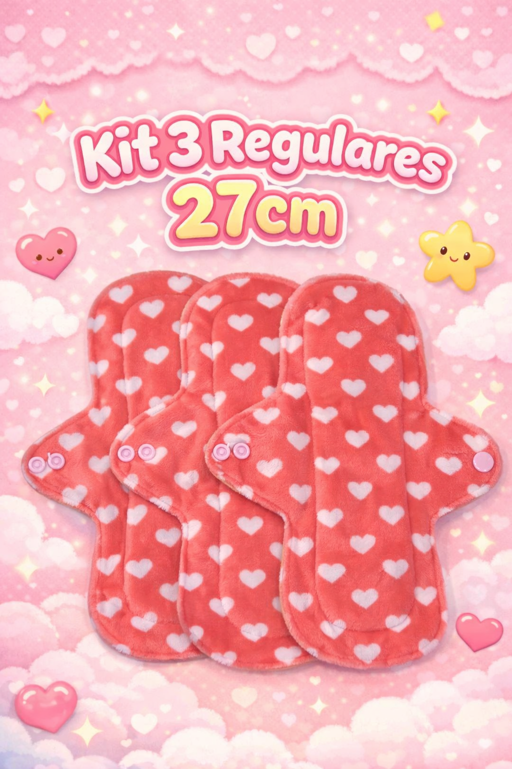 Kit 3 toallas regulares  Lunisima de 27 cm