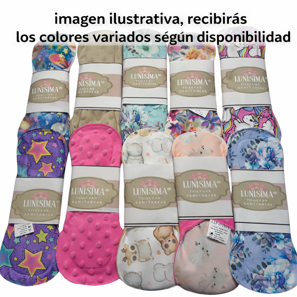 kit 3 toallas Lunisima nocturna 30 cm