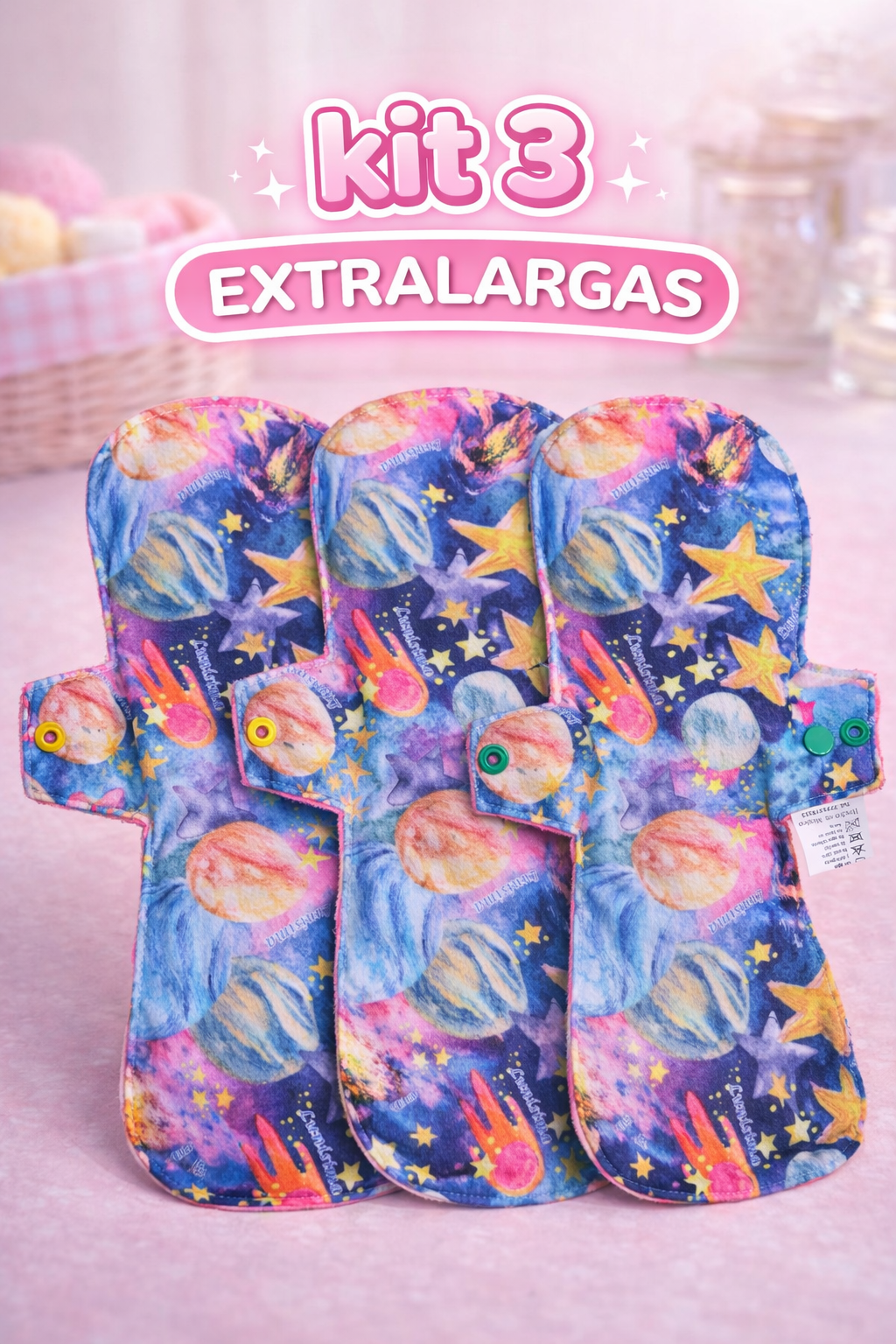 kit 3 toallas extralargas Lunisima de 34 cm