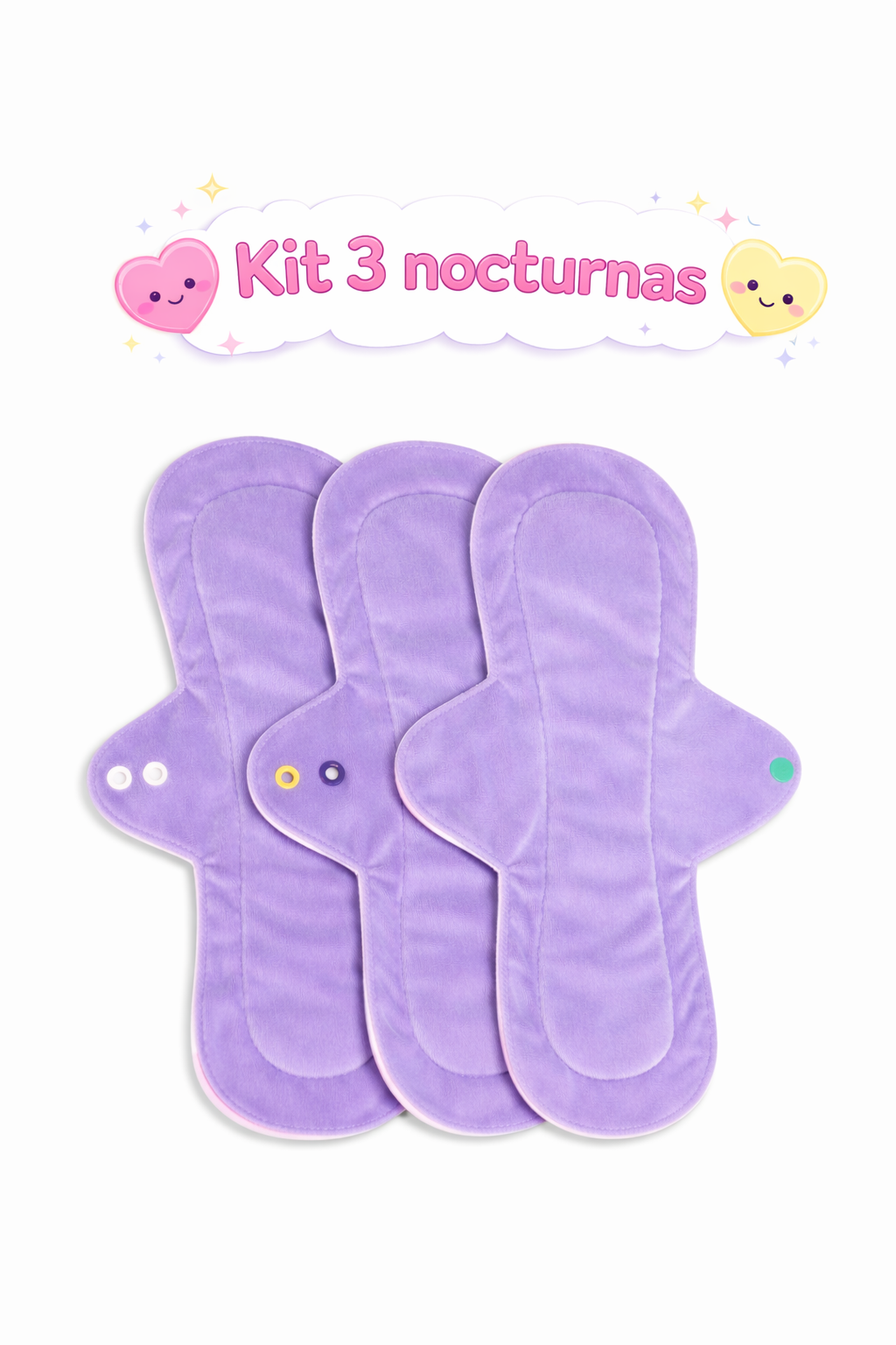 kit 3 toallas Lunisima nocturna 30 cm