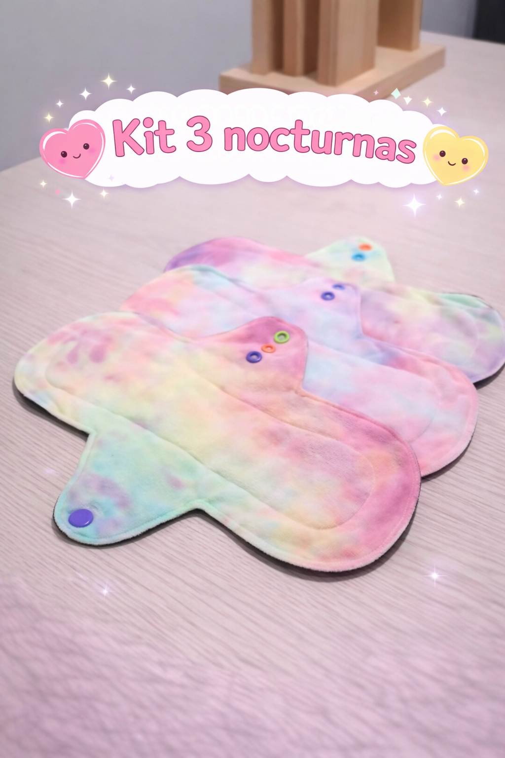 kit 3 toallas Lunisima nocturna 30 cm