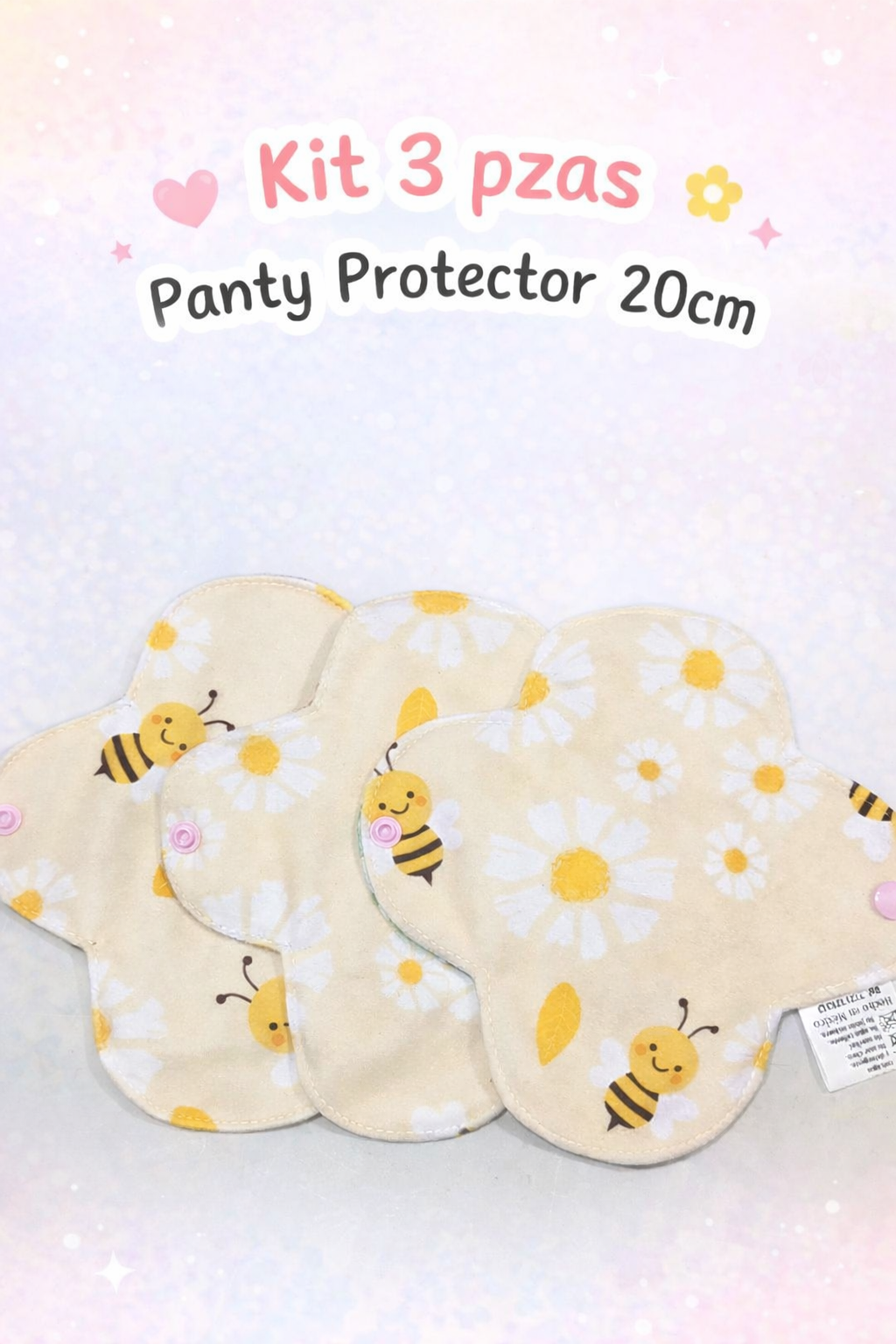 Kit 3 panty protector Lunisima 20 cm redondo