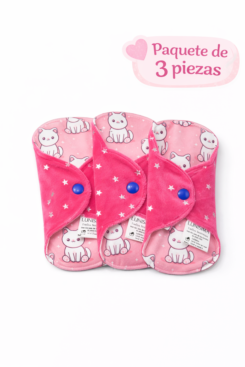 Kit 3 panty protector Lunisima 20 cm redondo