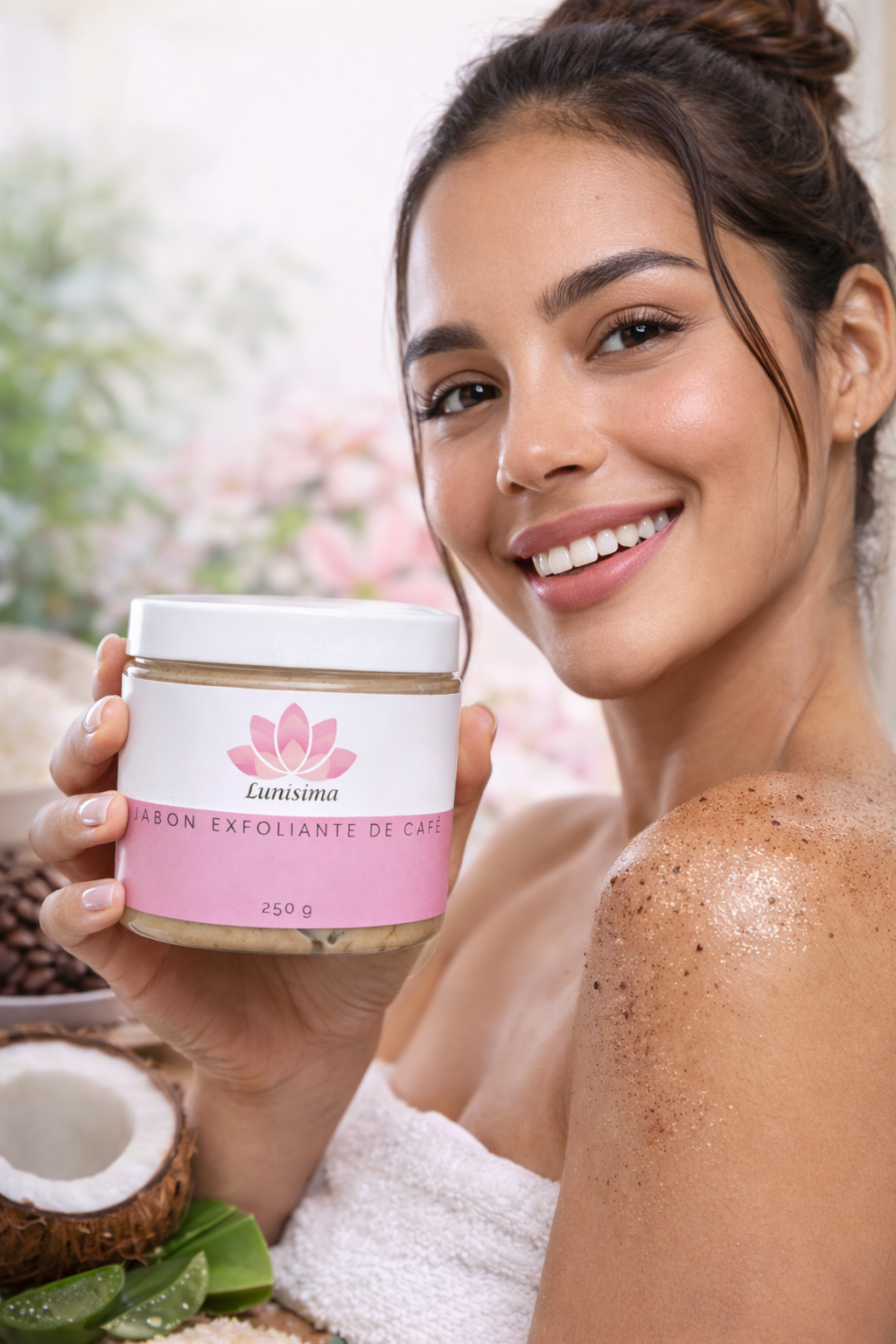 Jabón exfoliante en pasta Lunisima