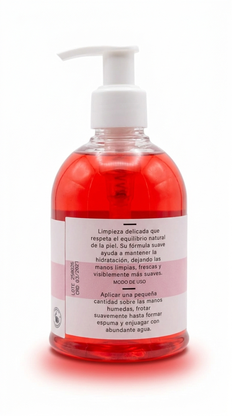Jabón liquido hidratante para manos