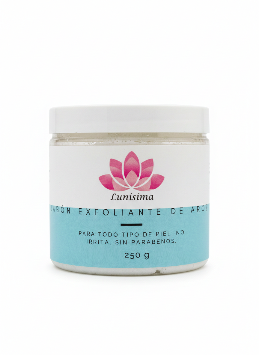 Jabón exfoliante en pasta Lunisima