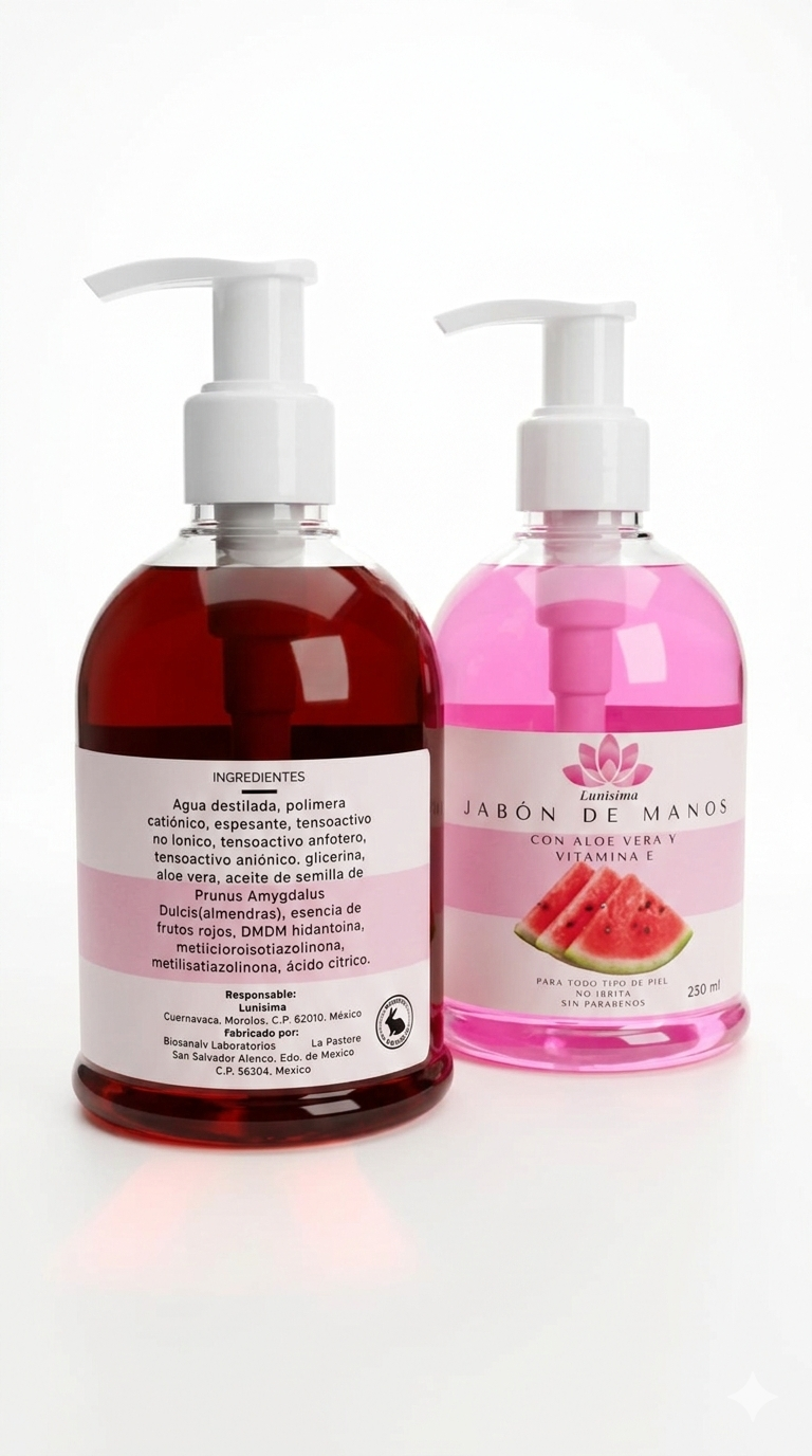 Jabón liquido hidratante para manos