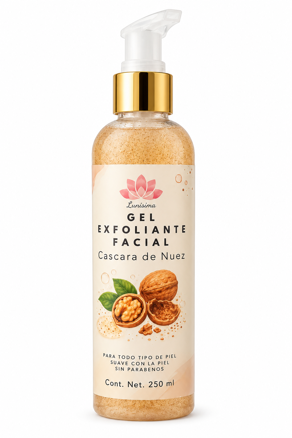 Exfoliante facial y corporal de nuez