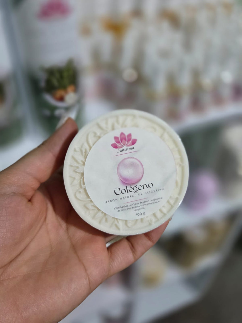 Jabon artesanal de Glicerina Lunisima 100 gr