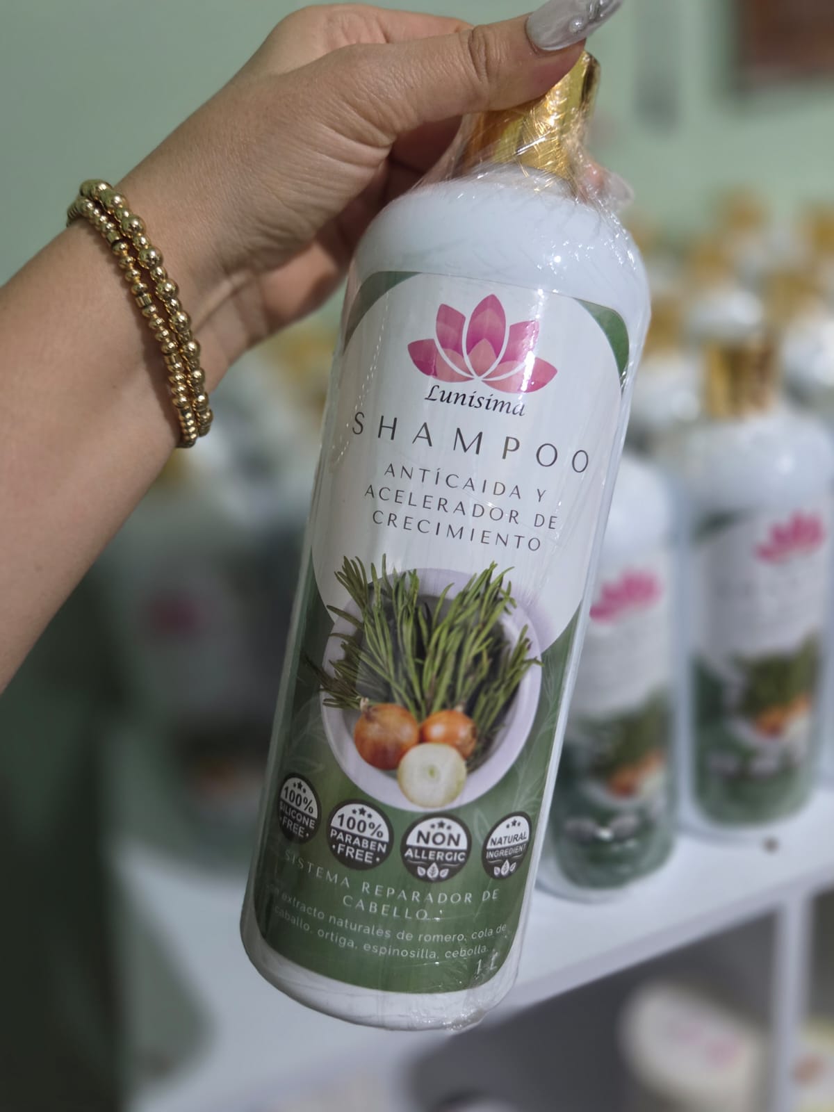 Shampoo Anticaída acelerador del crecimiento 1 LITRO