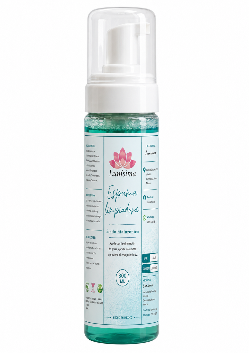Espuma limpiadora