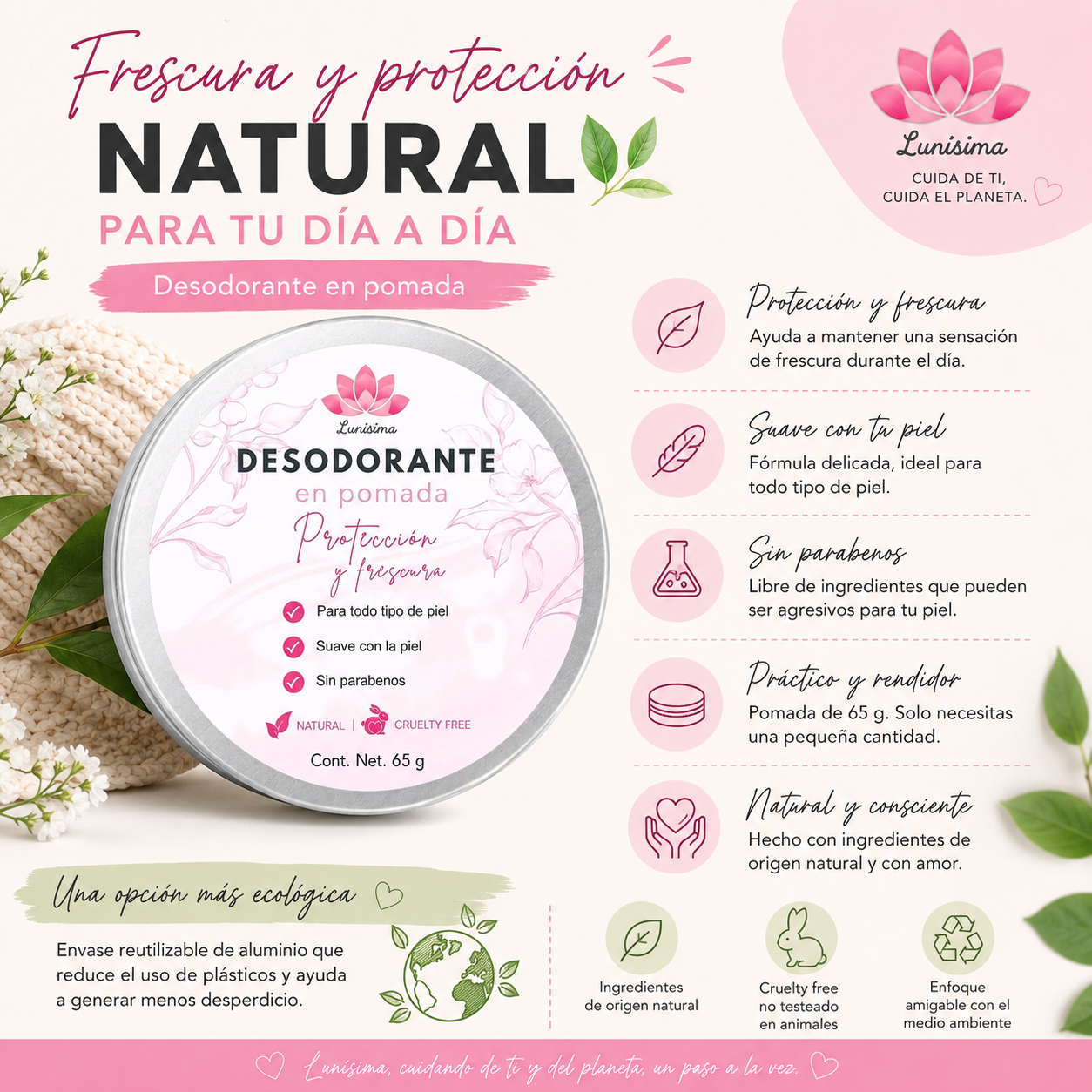 Desodorante  en lata ecológico